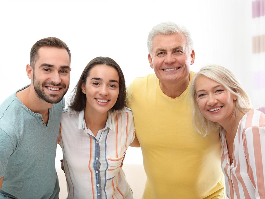 Family visiting Canada